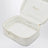 White/gold polka dot small roof box
