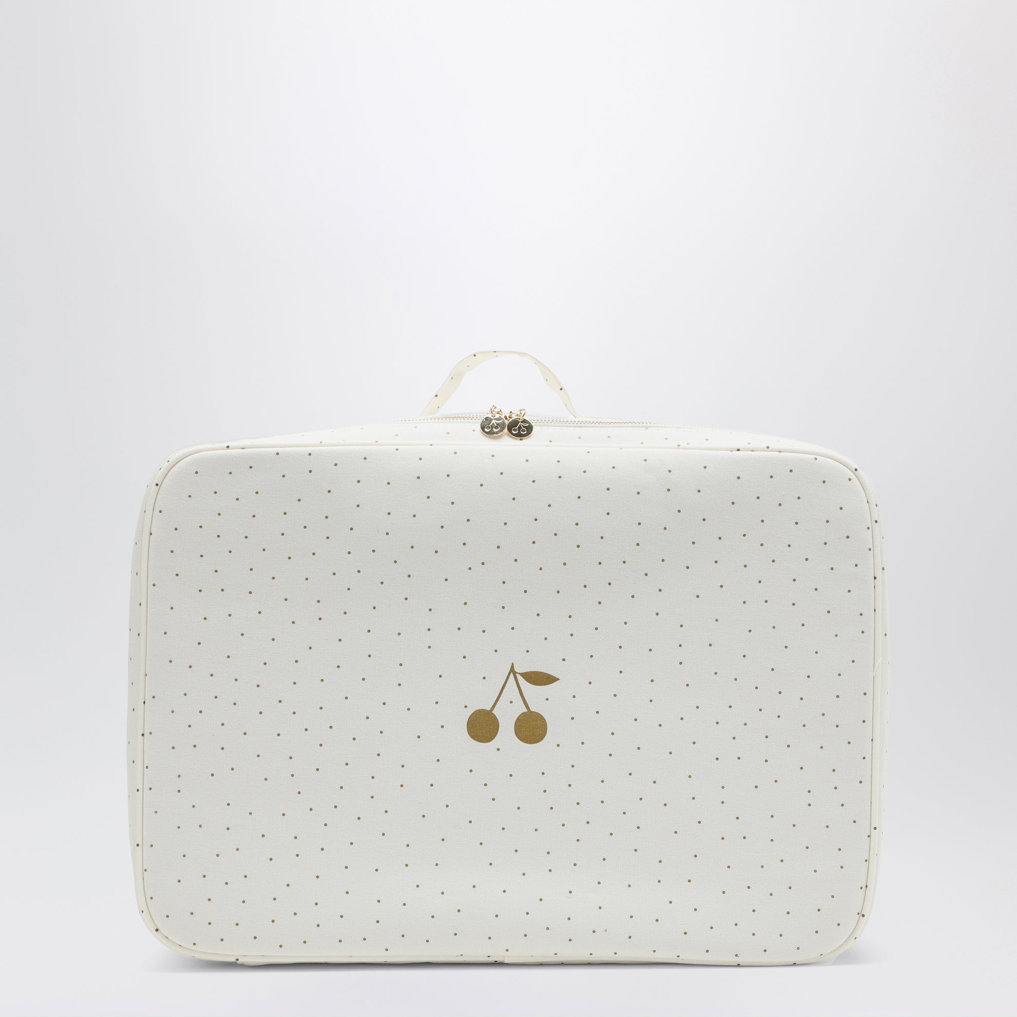 Pochette blanc/doré à pois