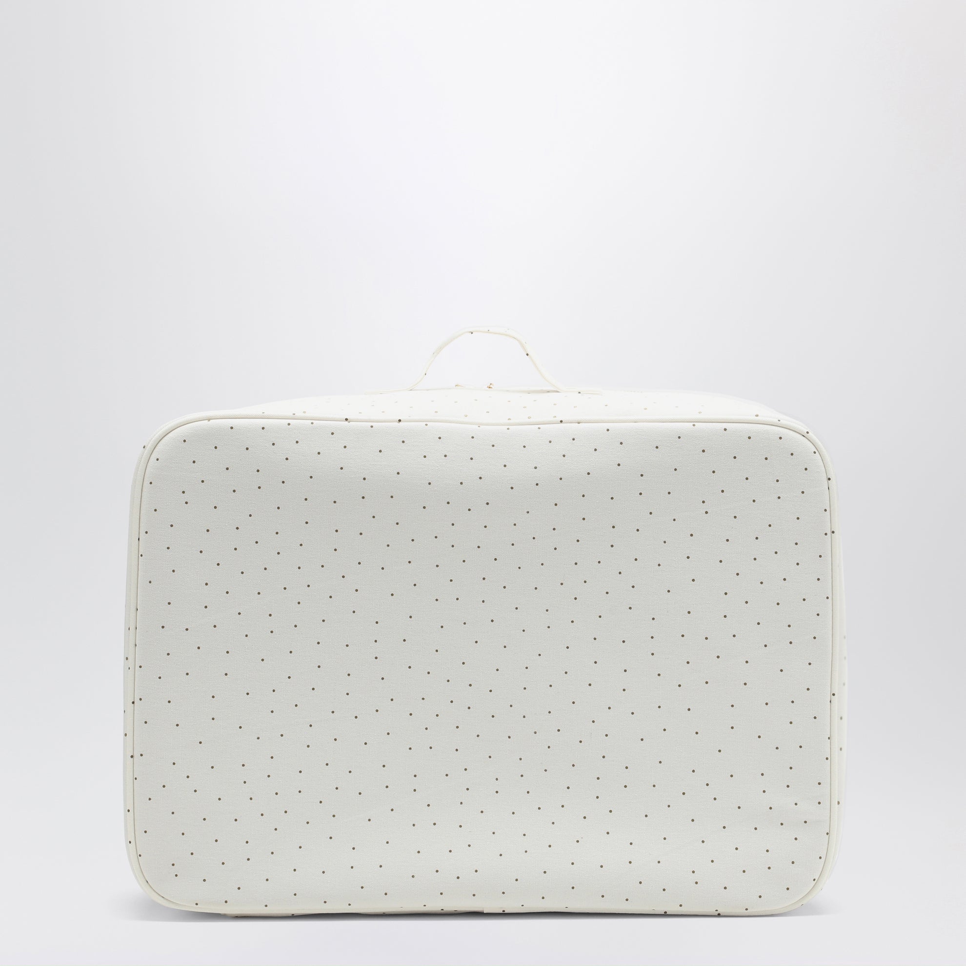 Pochette blanc/doré à pois