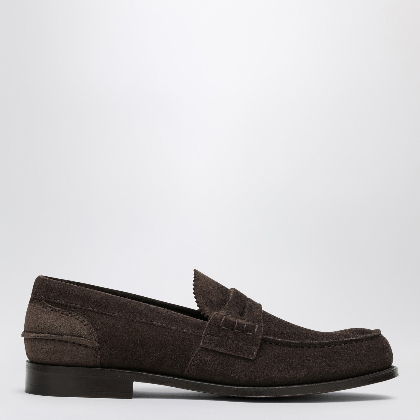 Brauner Slipper Pembrey aus Wildleder