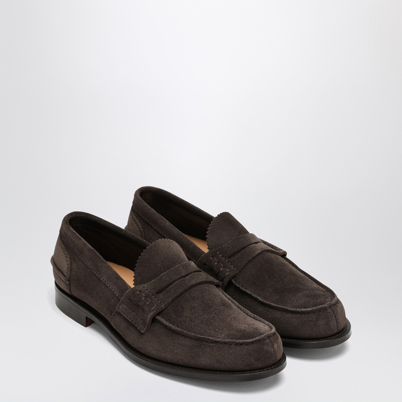 Brauner Slipper Pembrey aus Wildleder