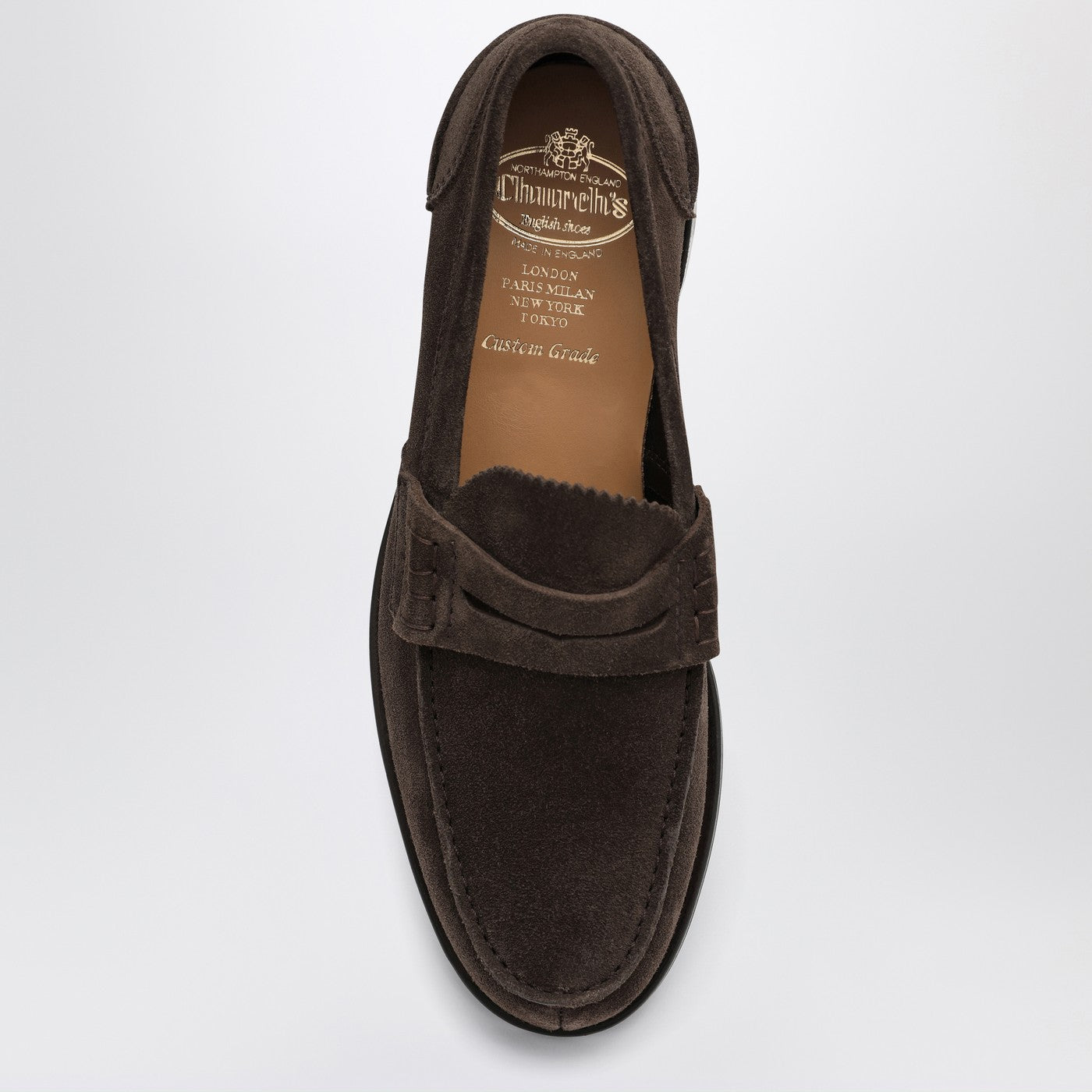 Brauner Slipper Pembrey aus Wildleder