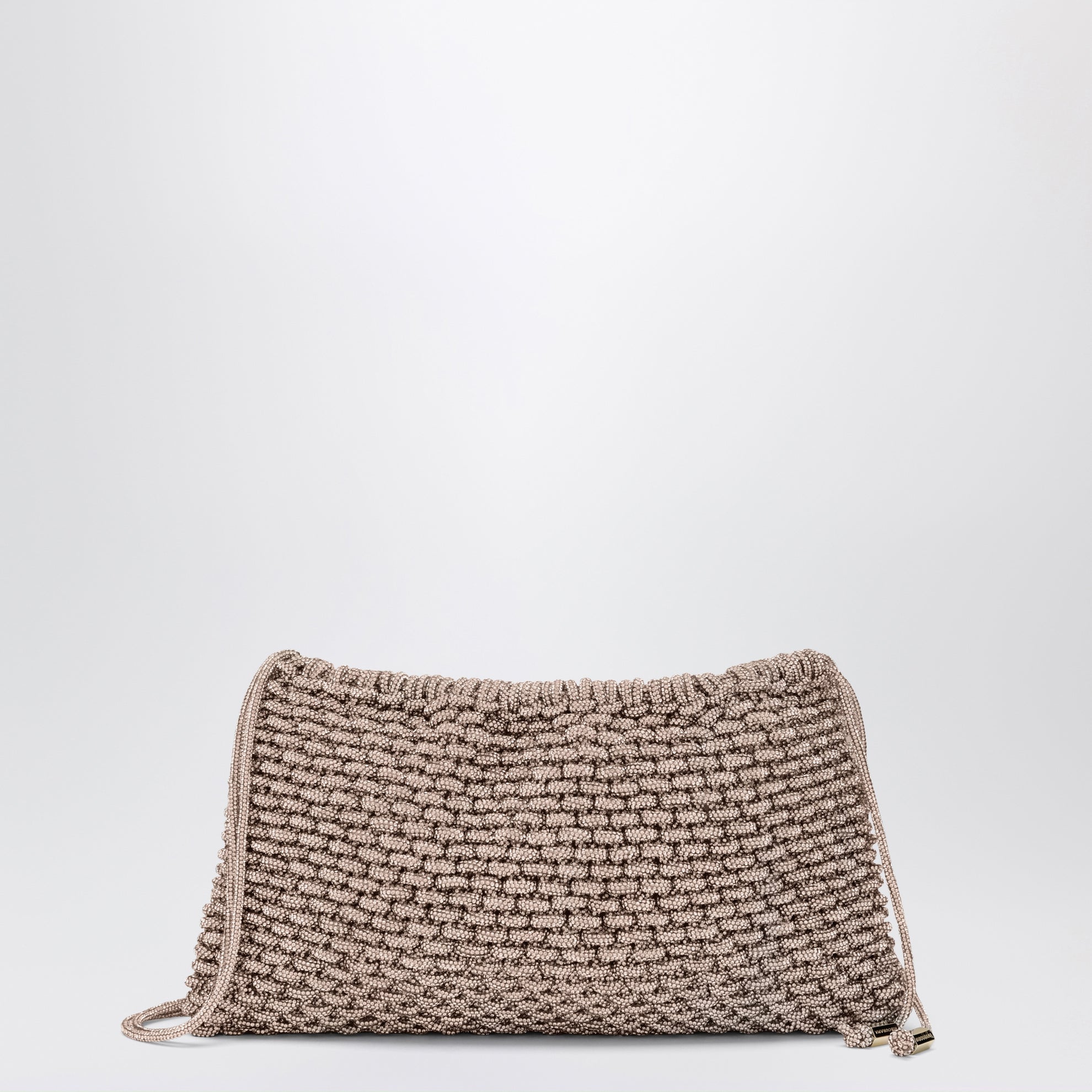 Penelope peach jewel bag with crystals