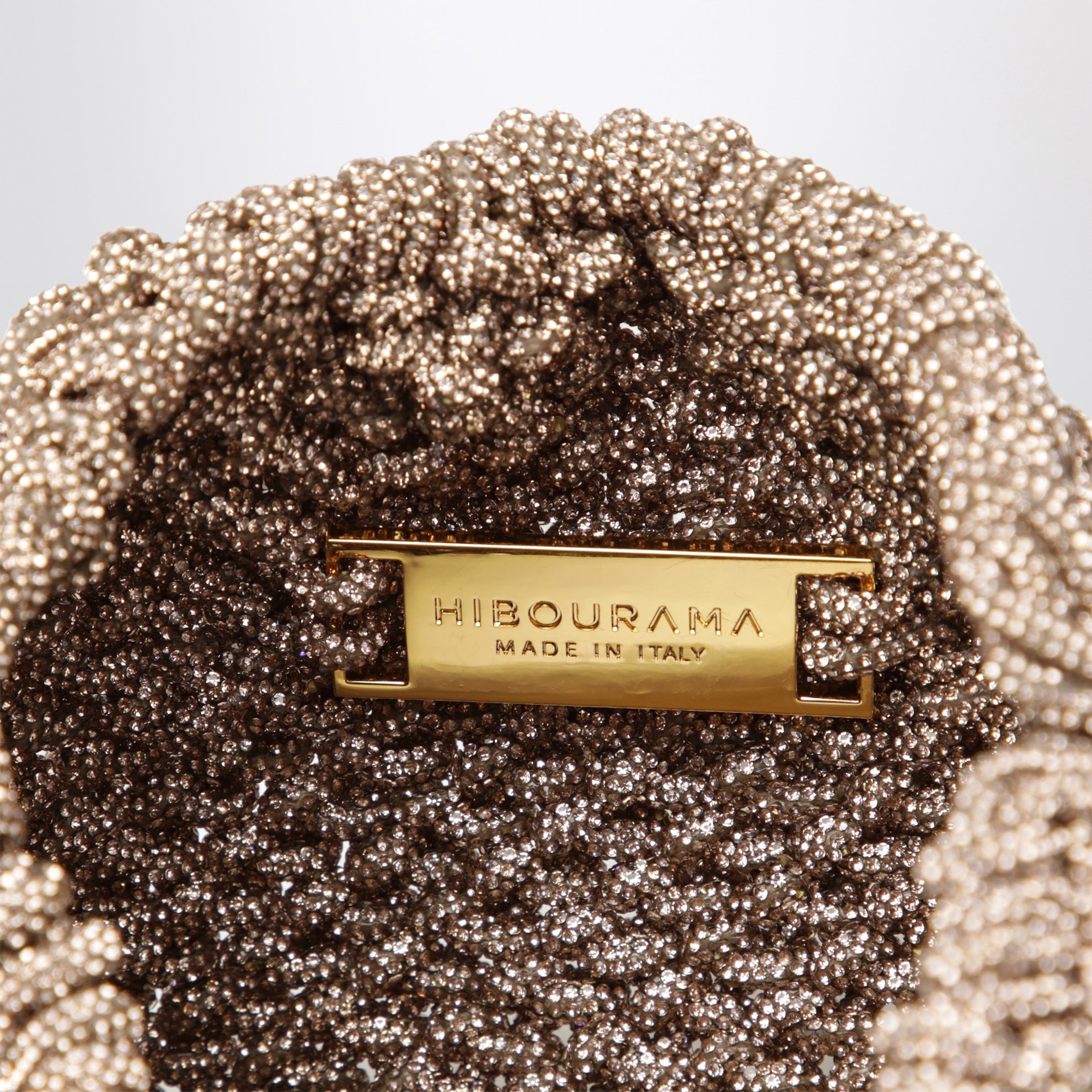 Penelope peach jewel bag with crystals