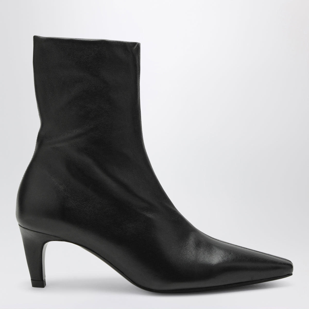 Bottines Cave noires en cuir