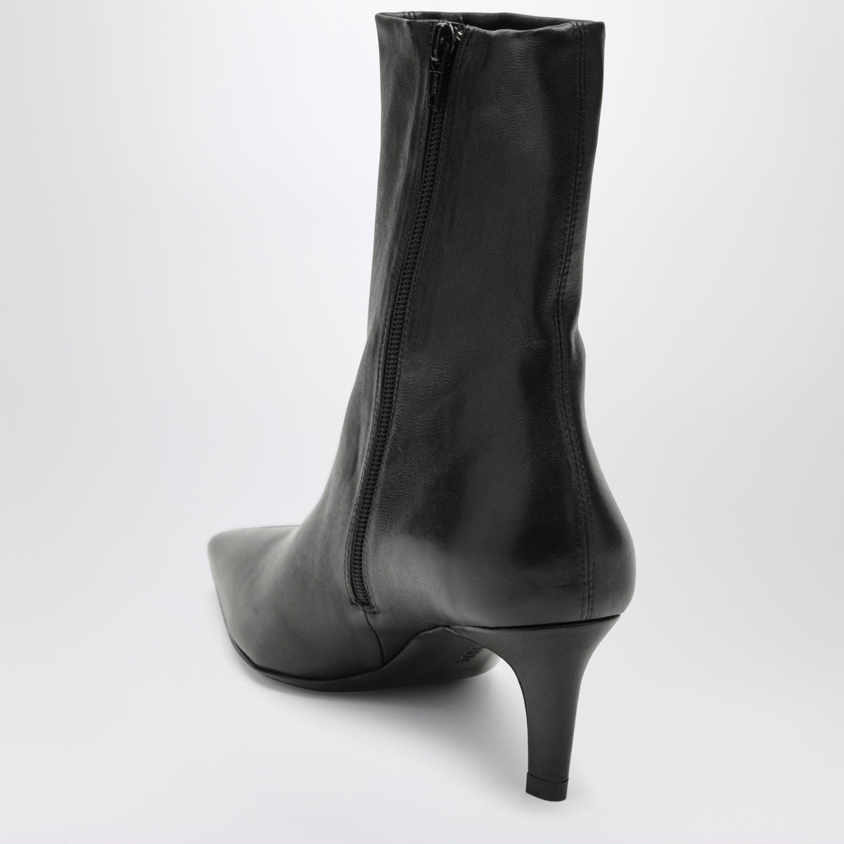 Bottines Cave noires en cuir