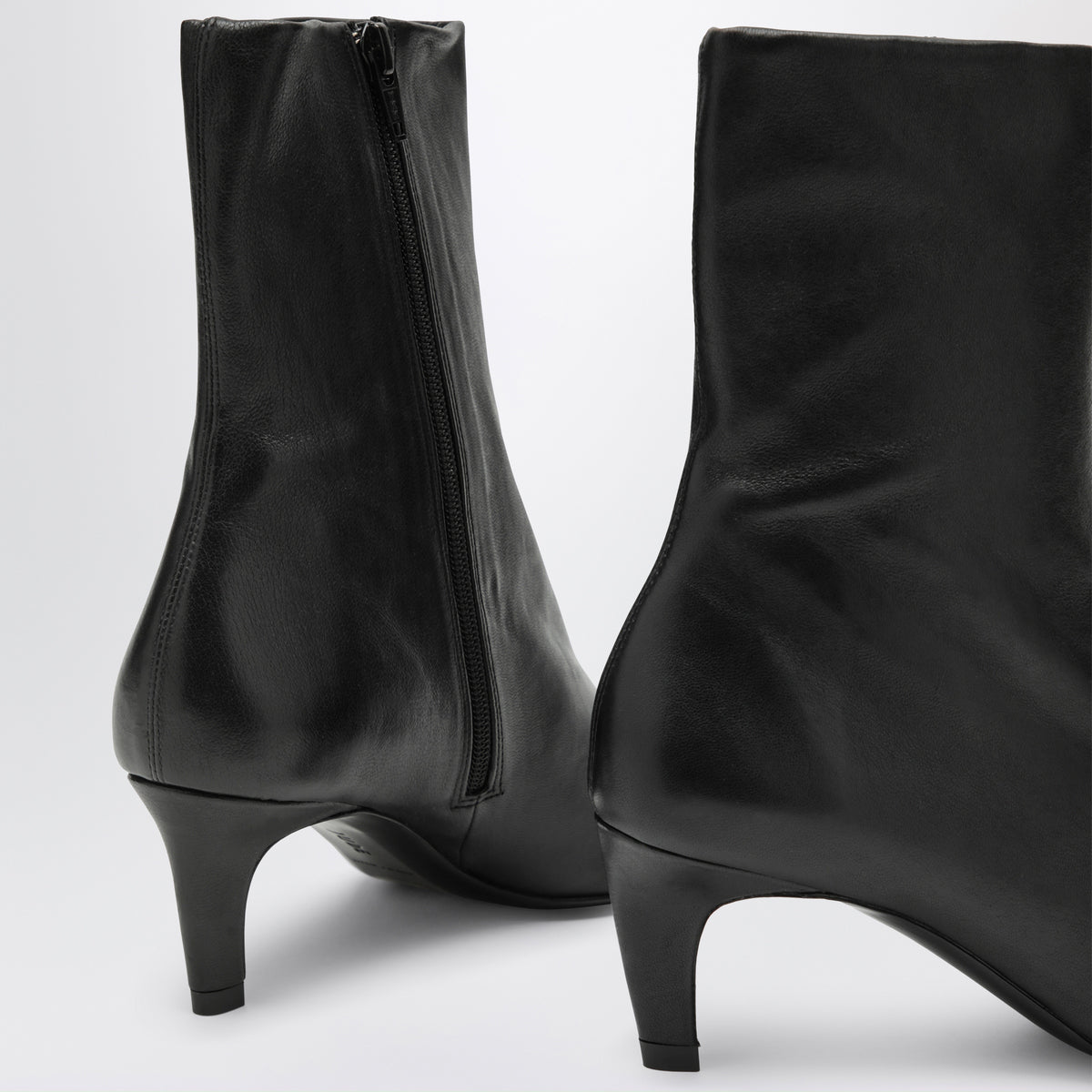 Bottines Cave noires en cuir