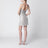 Mini abito color champagne con strass