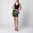 Crystal metallic knit miniskirt in green