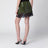 Crystal metallic knit miniskirt in green