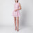 Mini-robe en dentelle florale rose