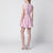 Mini-robe en dentelle florale rose