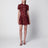 Mini abito in pizzo bordeaux