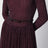 Abito lungo bordeaux con strass