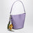 Lila Beuteltasche aus Satin