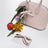 Mini sac bowling en cuir embossé rose