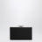 Silver crystal mesh clutch bag