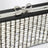 Silver crystal mesh clutch bag