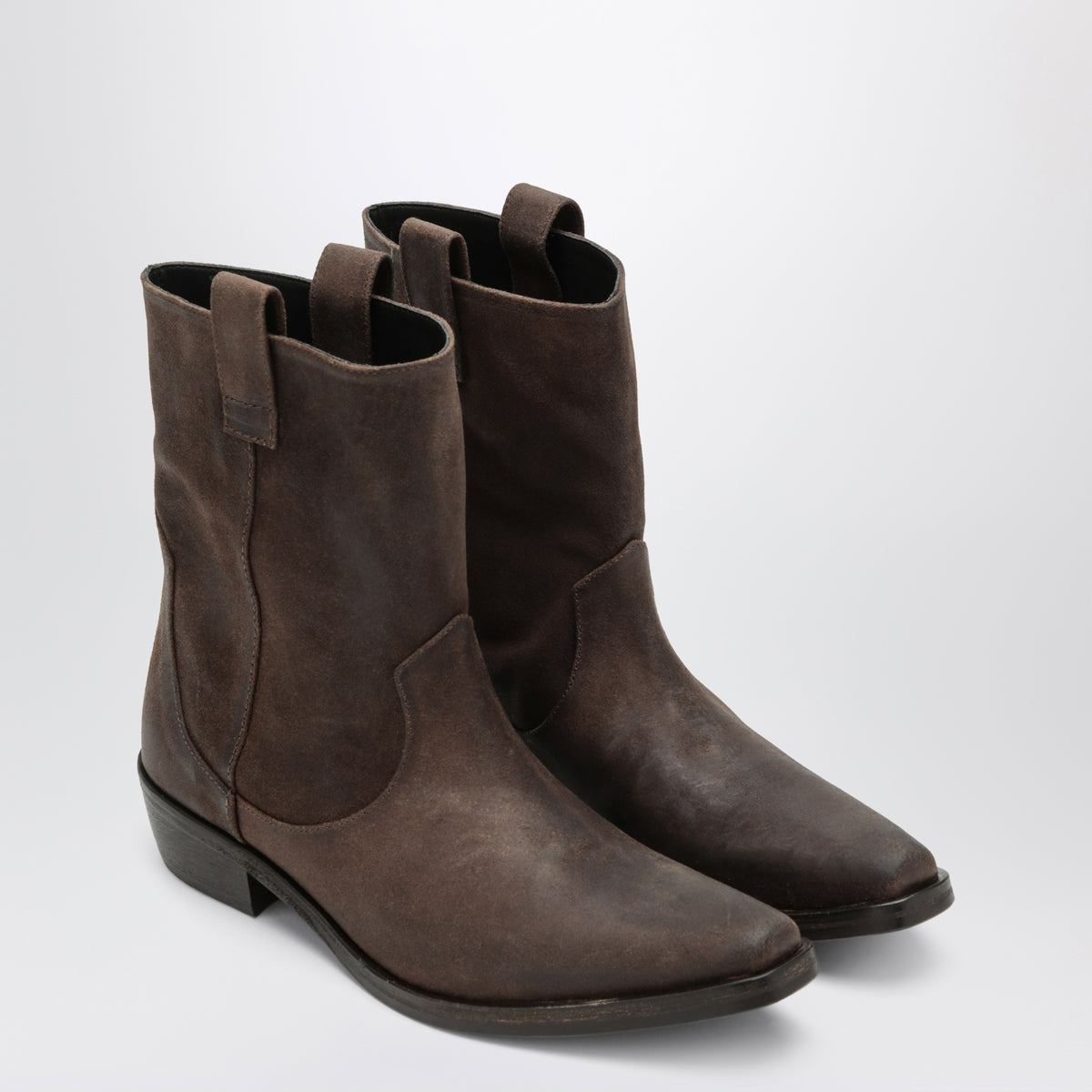 Bottines cowboy Cas marron foncé