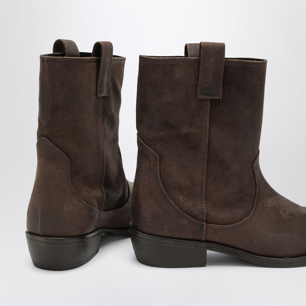 Bottines cowboy Cas marron foncé