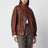 Giacca Ariste color terracotta in pelle