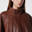 Giacca Ariste color terracotta in pelle