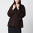 Mocha brown Quai Fluid suede jacket