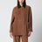 Veste Grange en daim couleur Tabac
