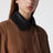 Veste Grange en daim couleur Tabac