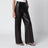 Coda wide-leg brown leather trousers