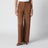 Pantalon Coda à jambes larges en daim couleur Tabac