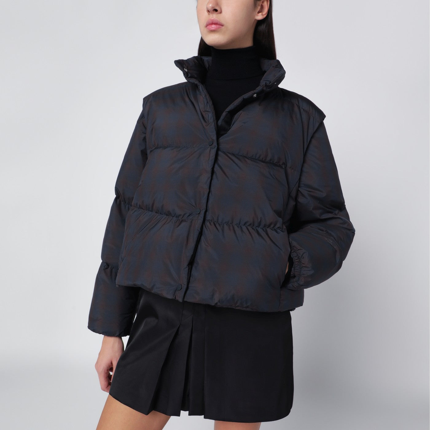 Braune Laminar-Jacke