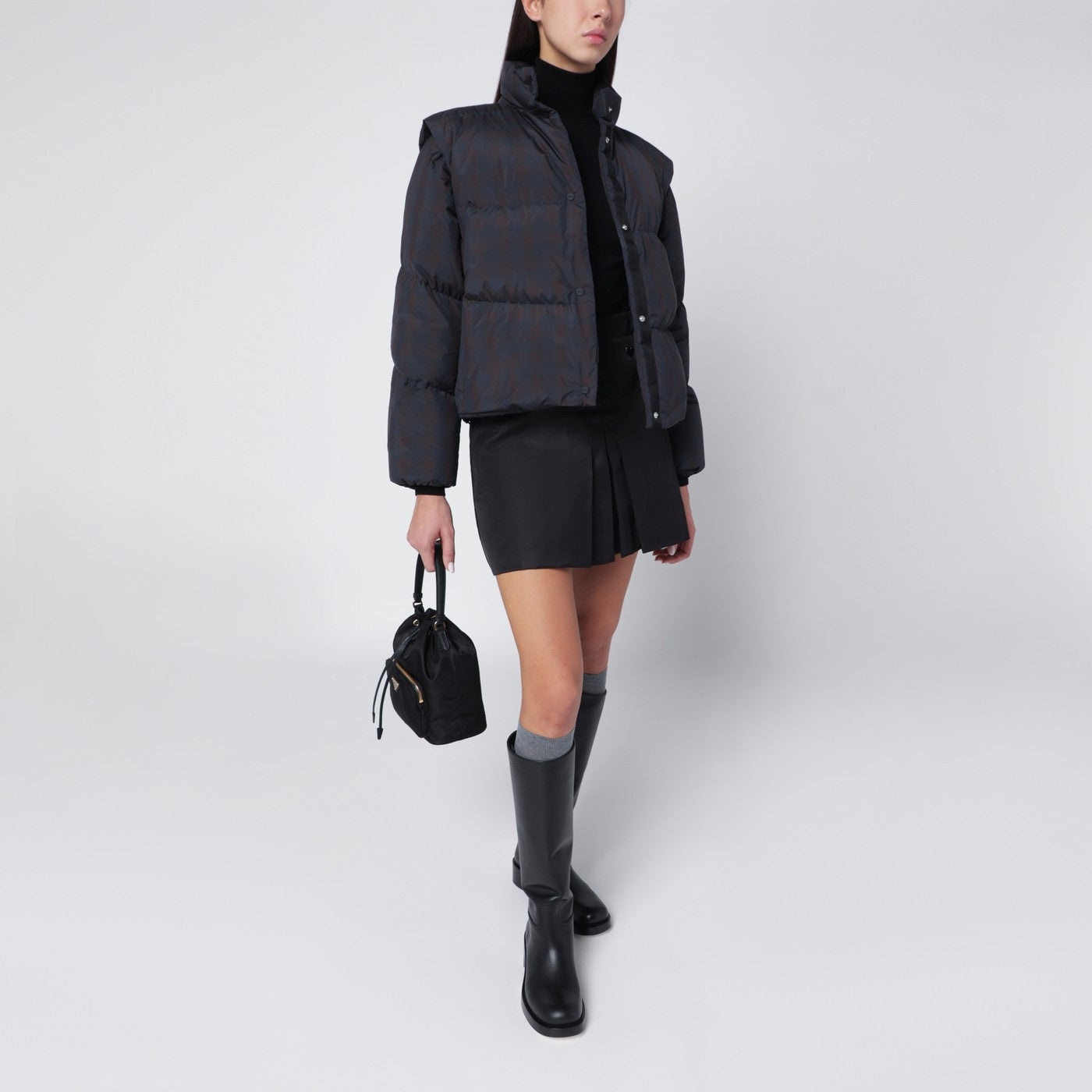Braune Laminar-Jacke
