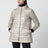 Light pink quilted nylon padded jacket