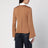 Camicia cammello in seta color-block