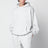 Light grey hooded sweatshirt in cotton fleece