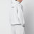 Light grey hooded sweatshirt in cotton fleece