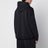 Sweat-shirt à capuche noir délavé en molleton de coton