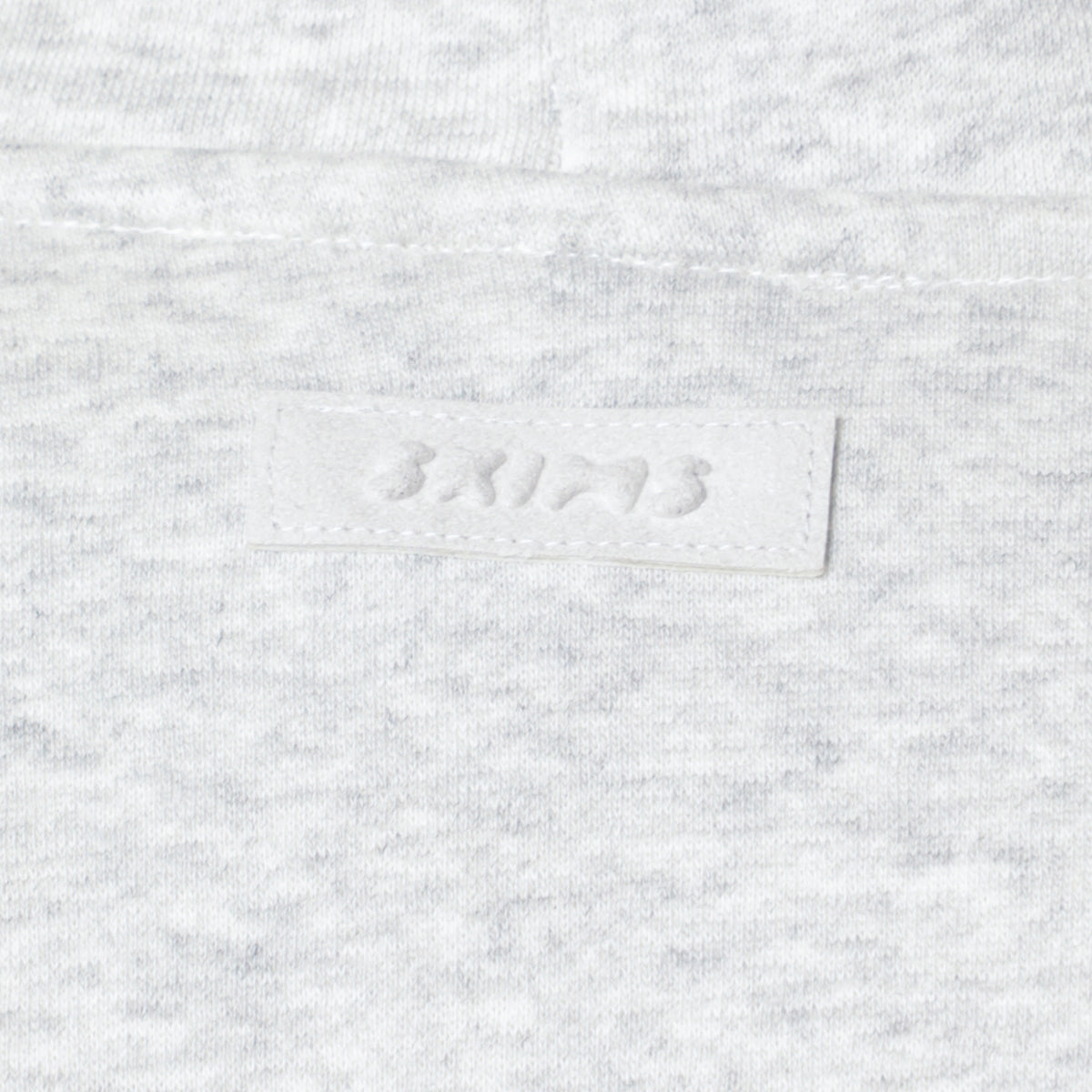 Sweat-shirt à capuche zippé gris clair en molleton de coton