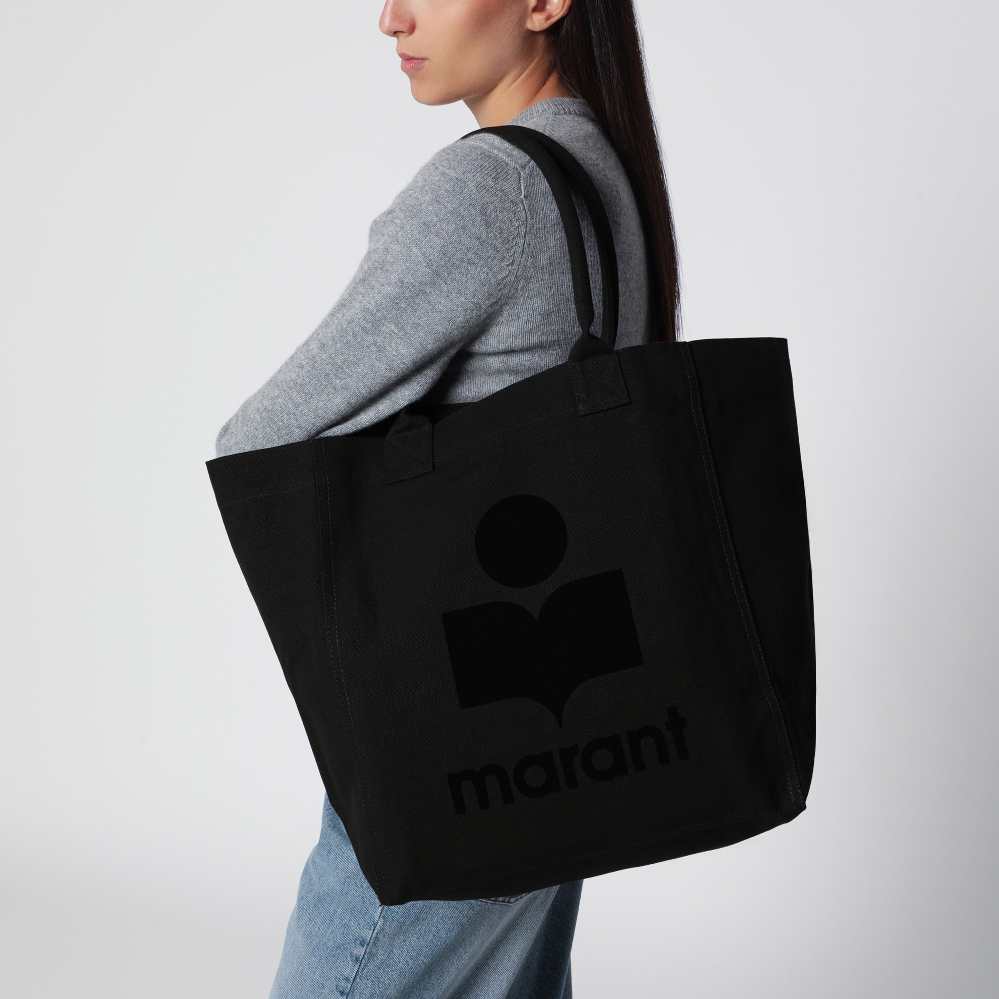 Sac cabas Yenky en toile noire