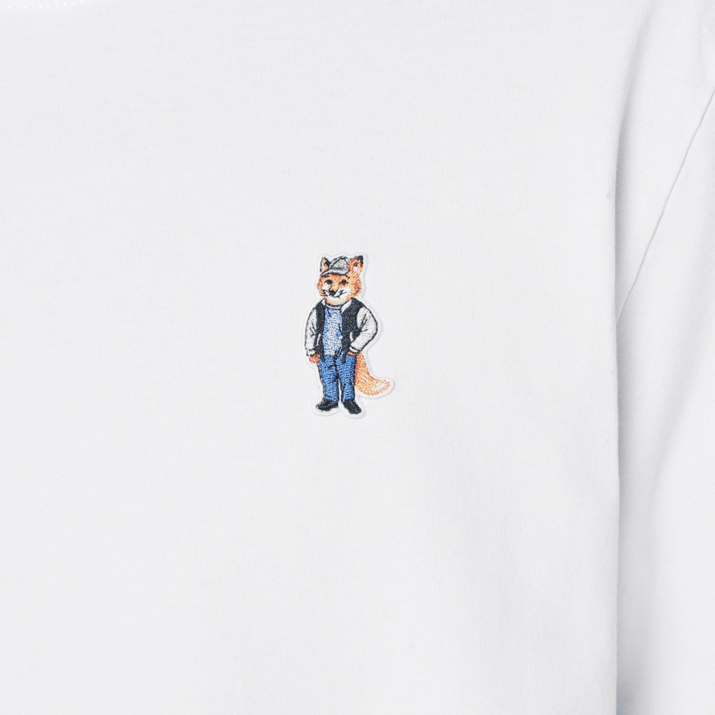 T-shirt blanc en coton