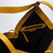 Tampa bag in saffron suede leather