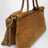 Pipa M Tasche aus cognacfarbenem Wildlederkalbsleder