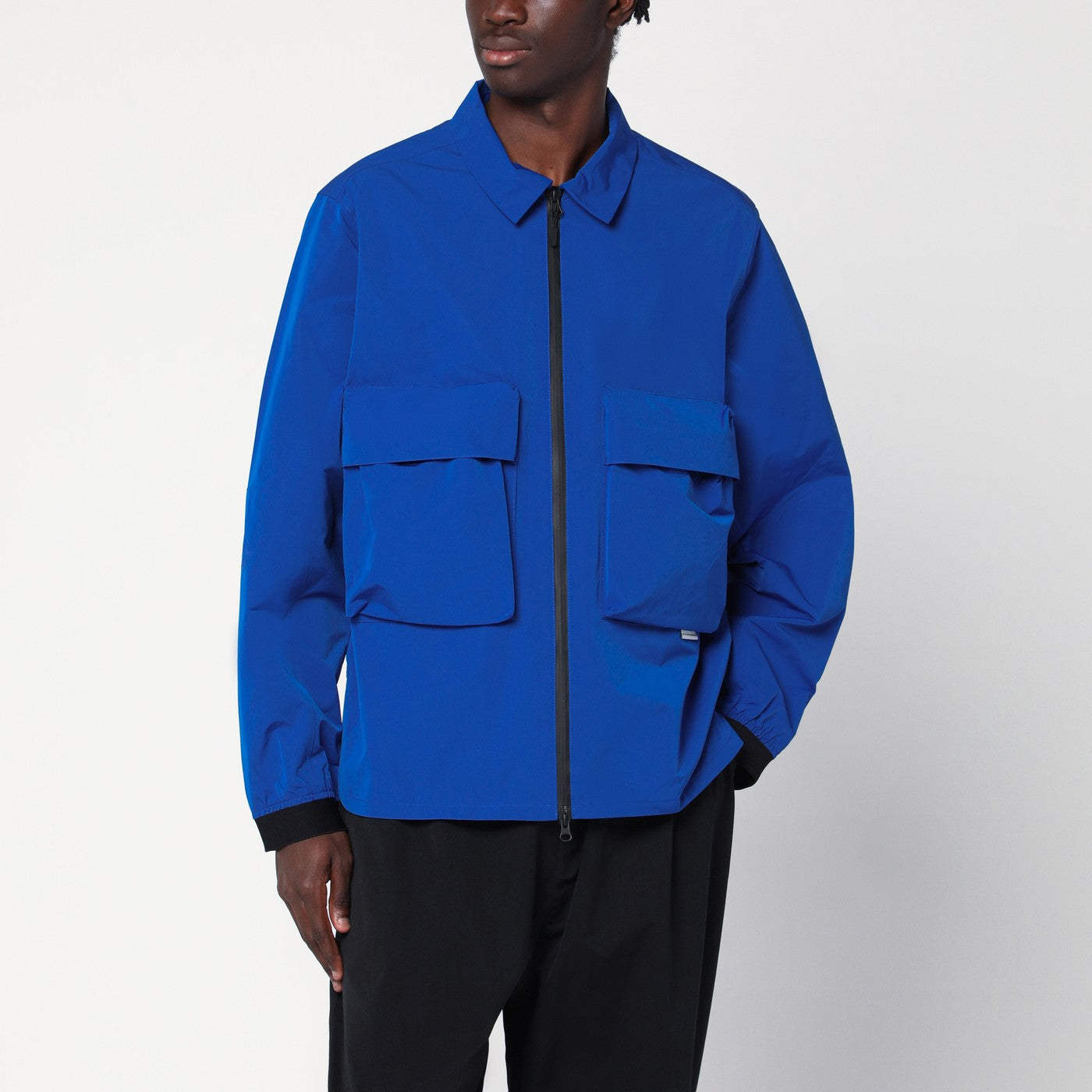 Zip-up cobalt blue jacket