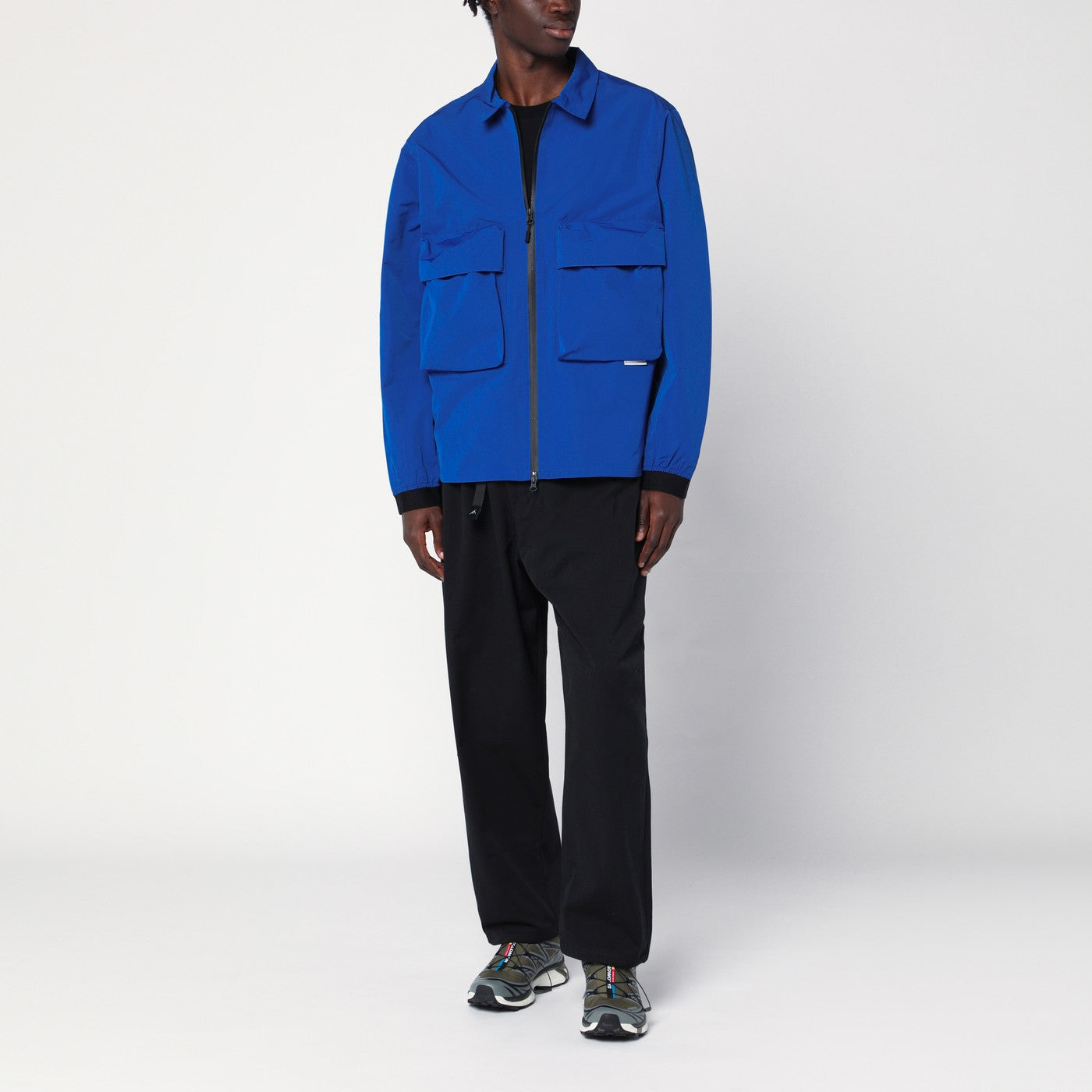Zip-up cobalt blue jacket