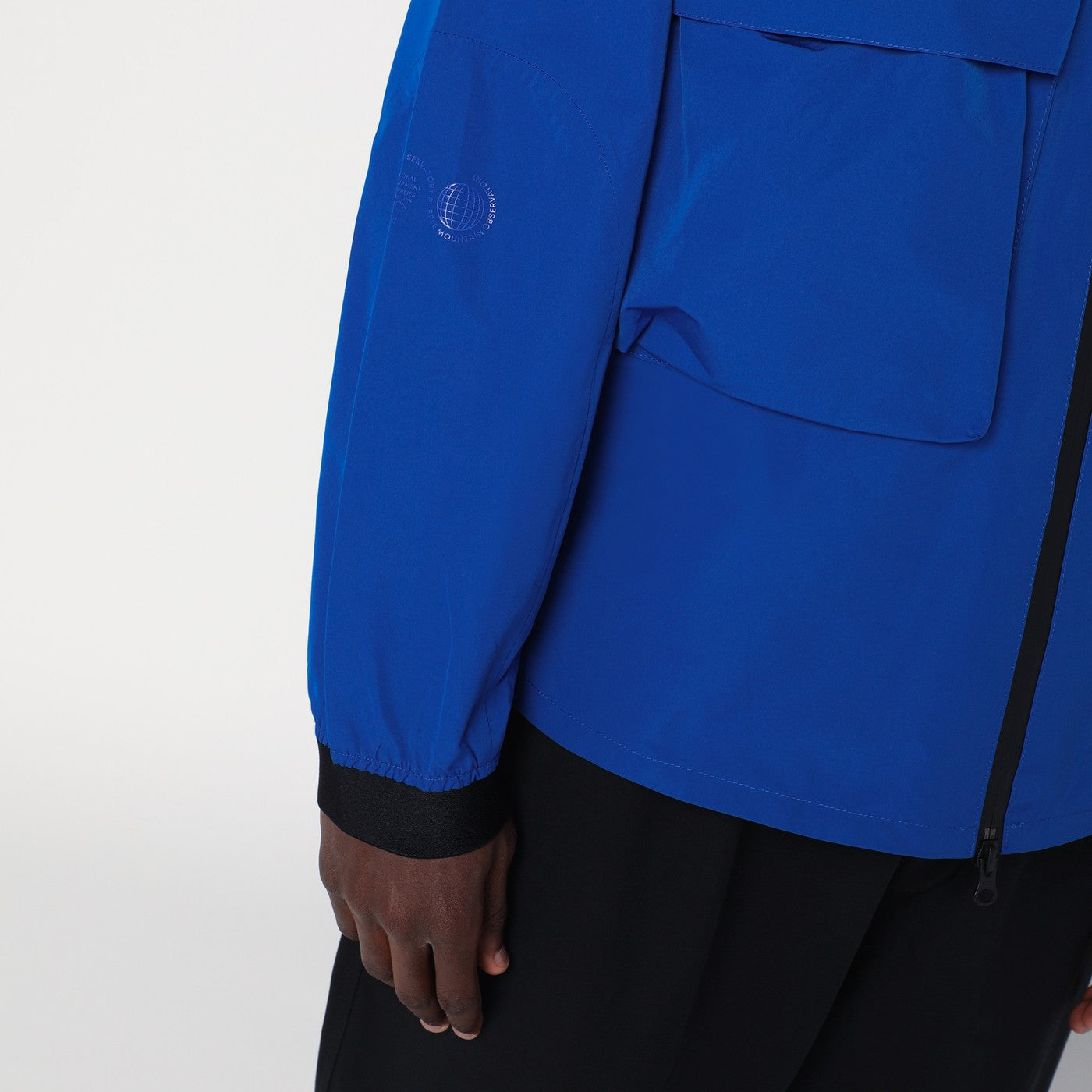 Zip-up cobalt blue jacket