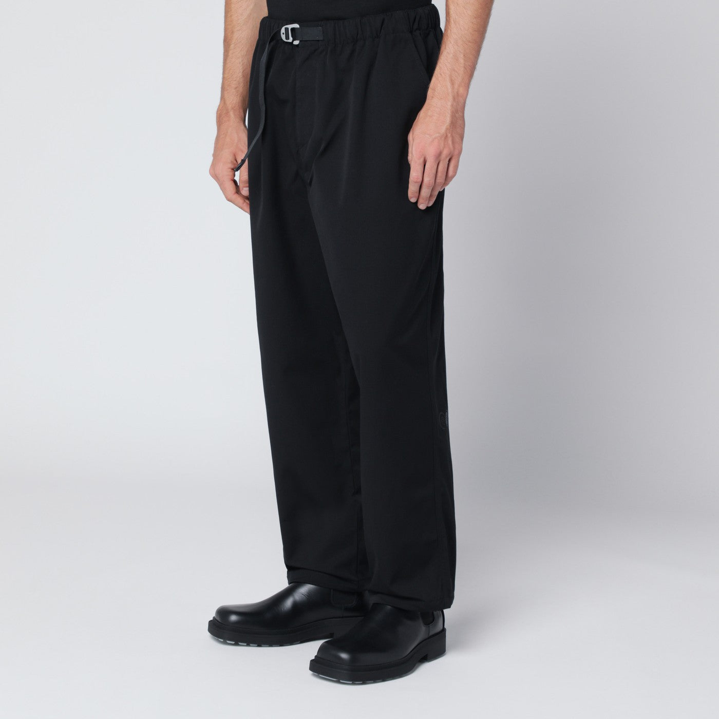 Terrain black trousers in cotton-nylon blend