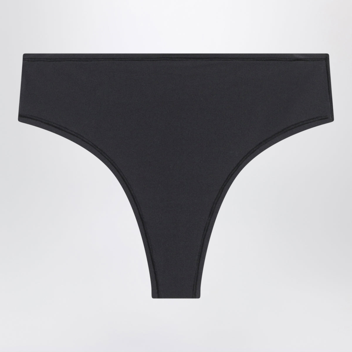 Perizoma nero in tessuto elasticizzato