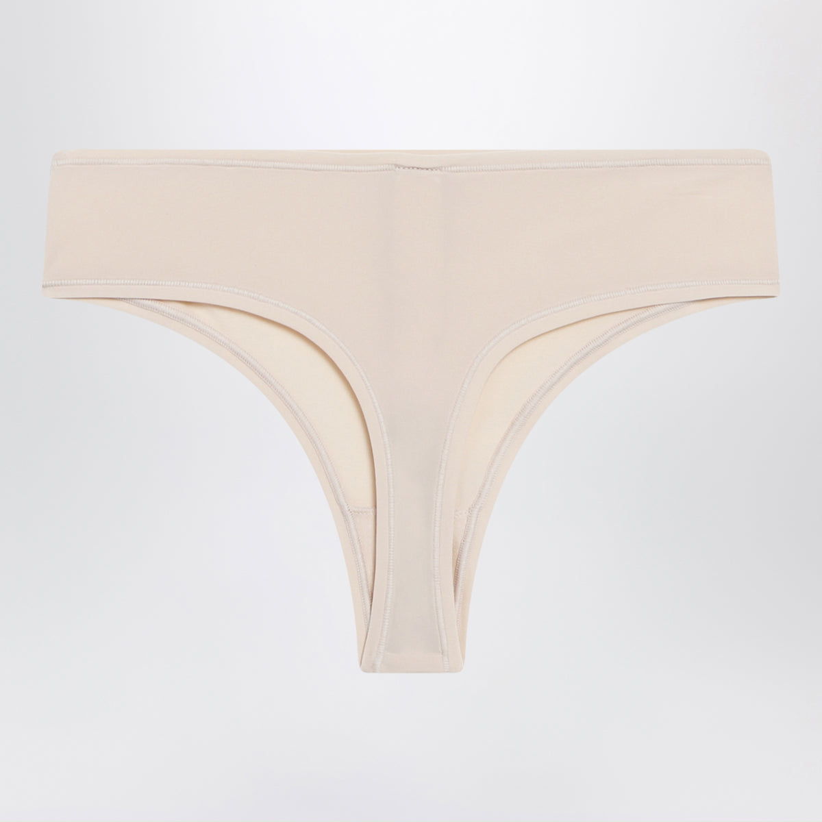 Perizoma color sabbia in tessuto elasticizzato