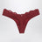 Perizoma sgambato bordeaux in pizzo elasticizzato